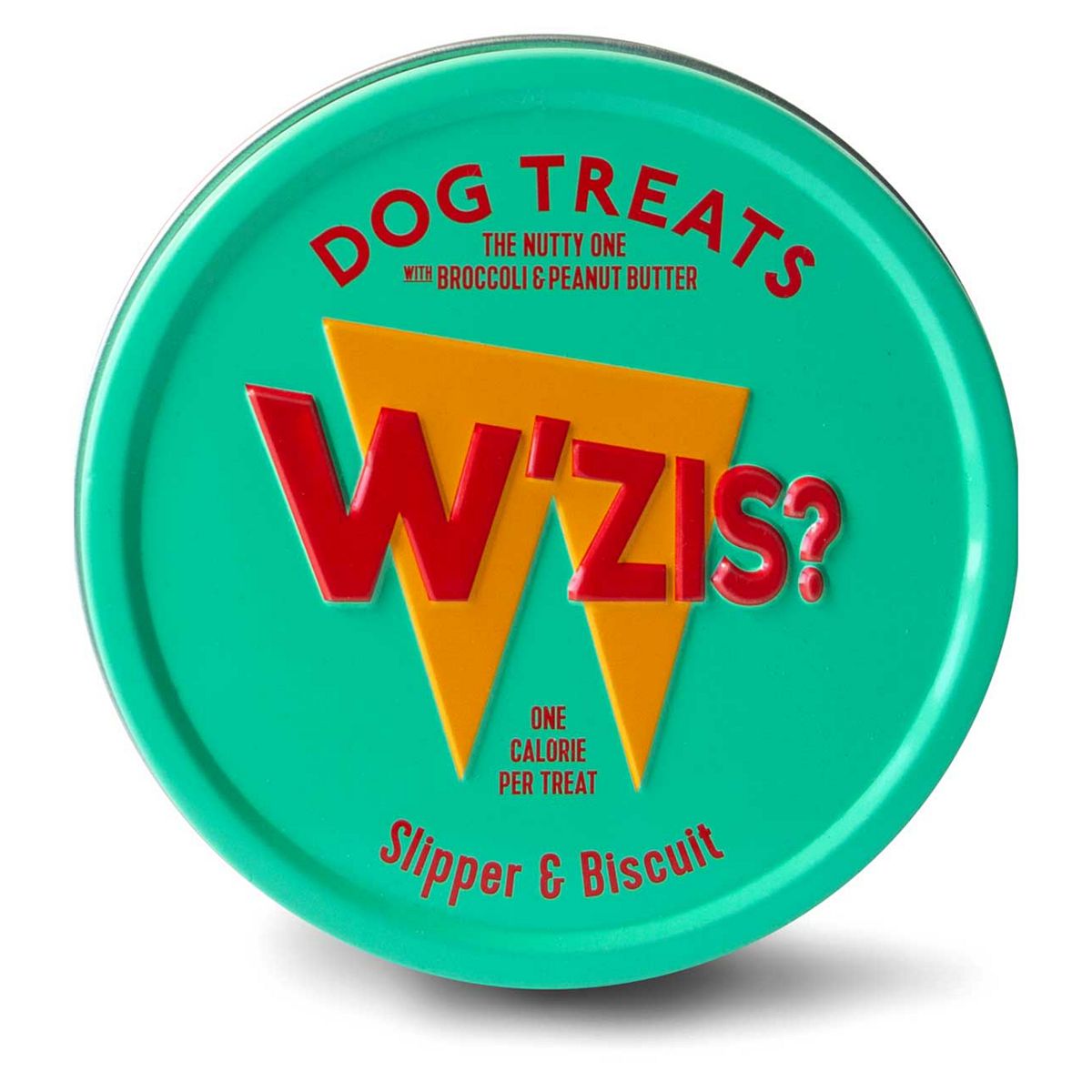 W'zis Plant Based Dog Treat Tin - Slipper & Biscuit Nutty Flavour 50G