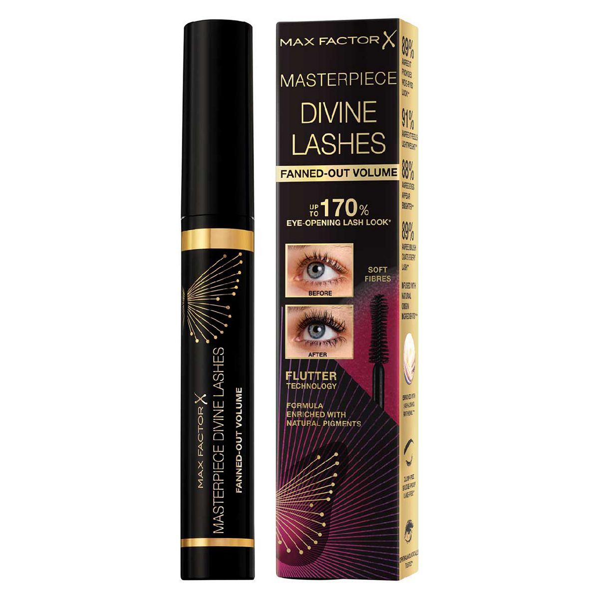 Max Factor Masterpiece Divine Lashes Mascara Rich Black 001 8ml