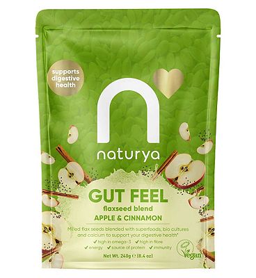 Naturya Gut Feel Flaxseed Blend Apple & Cinnamon Vegan Superfood Blend 240g