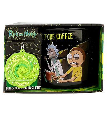 Rick and Morty Mug Keychain set