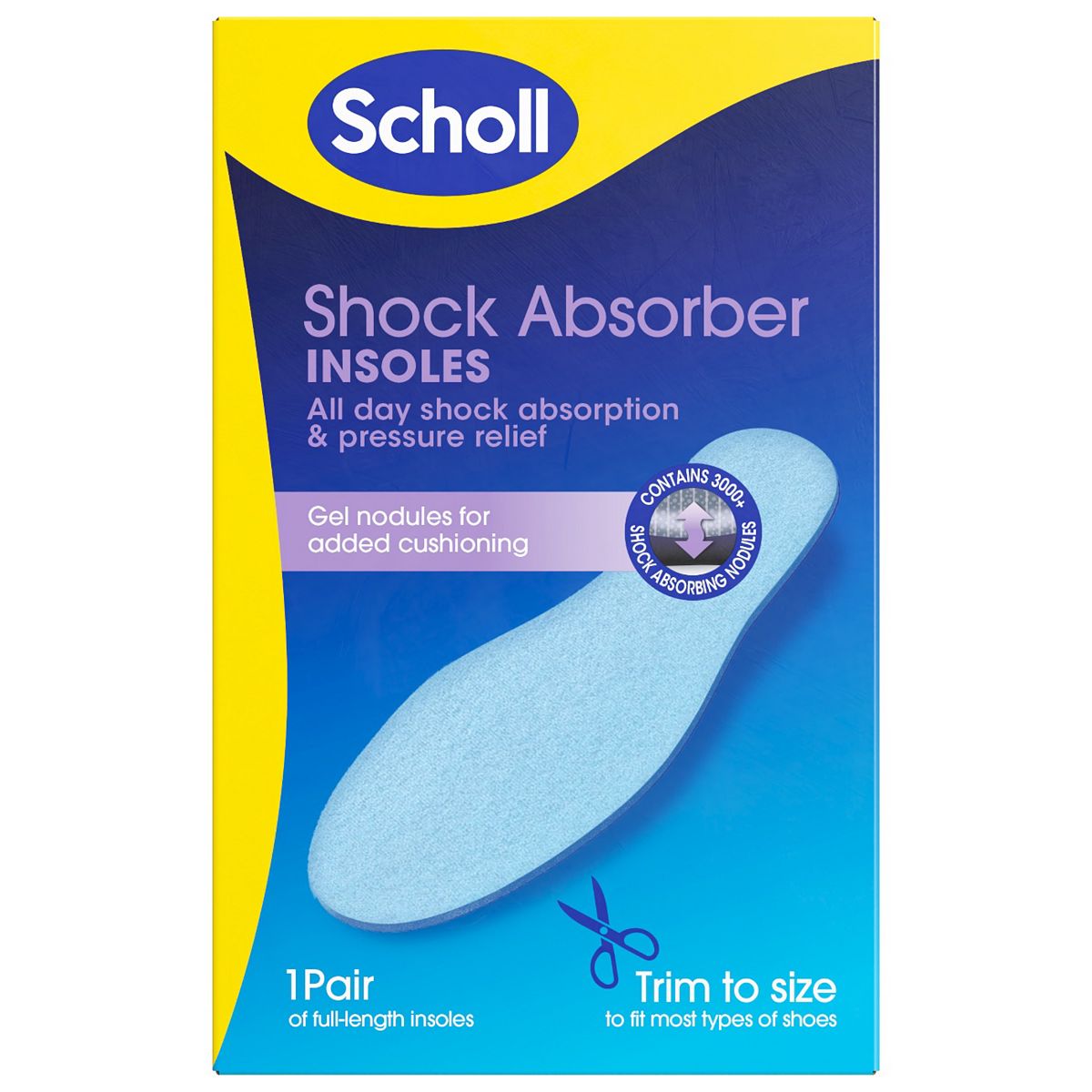 Scholl Dr. 'S Shock Absorber Trim-To-Fit Insoles