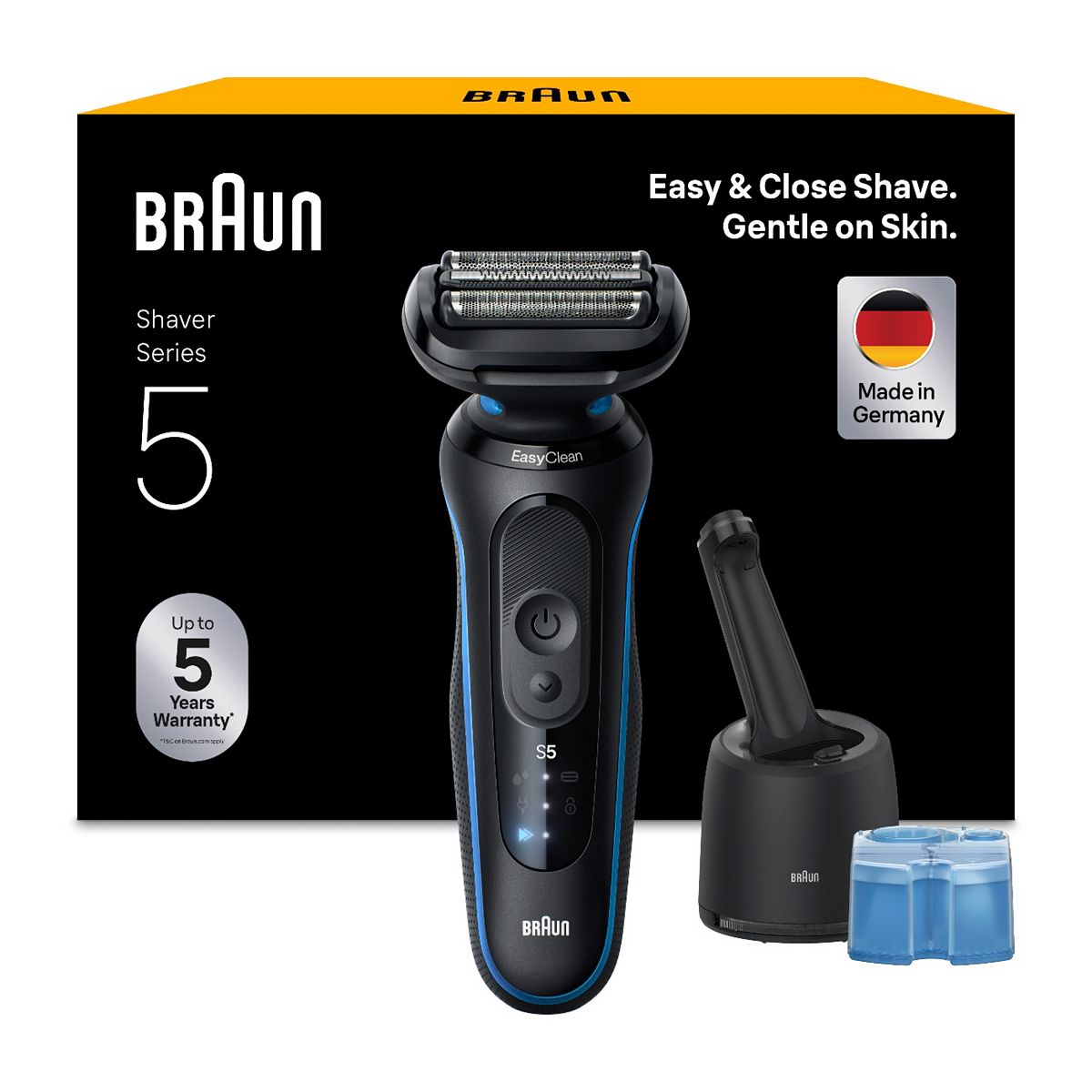 Braun Electric Shaver, Series 5, With Smartcare Center, 52-B7000Cc, Blue