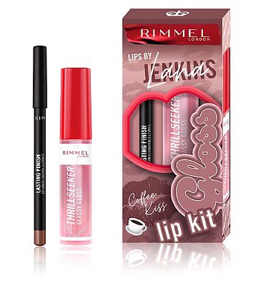 Click to view product details and reviews for Rimmel London X Lips By Lana Jenkins Coffee Kiss Glossy Kit.