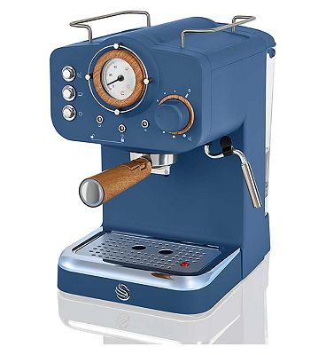 Swan Nordic Espresso Coffee Machine - Blue