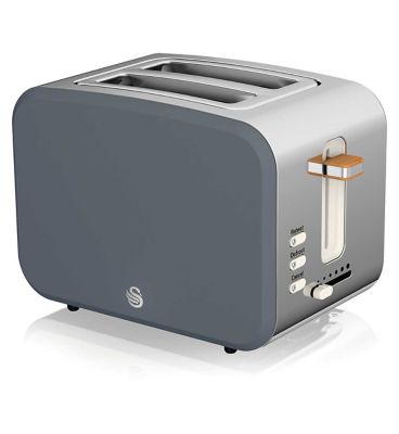 Swan 2 Slice Nordic Style Toaster - Grey - Boots