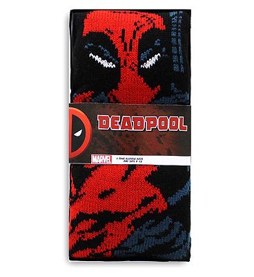 Marvel Deadpool 1pk Mens Chunky Knit Sock