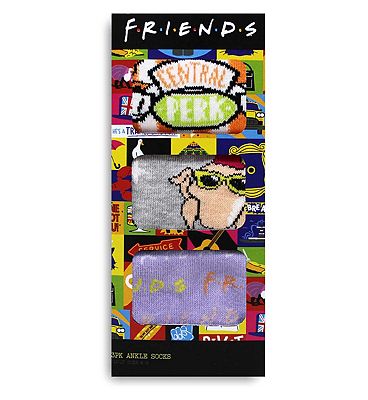 Friends 3pk Ladies Ankle Socks