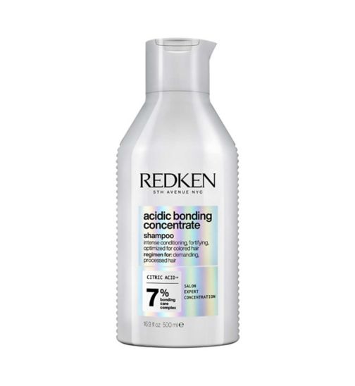 Redken Acidic Bonding Concentrate Bond Repair Shampoo, Sulphate Free for Gentle Cleansing, Supersize 500ml