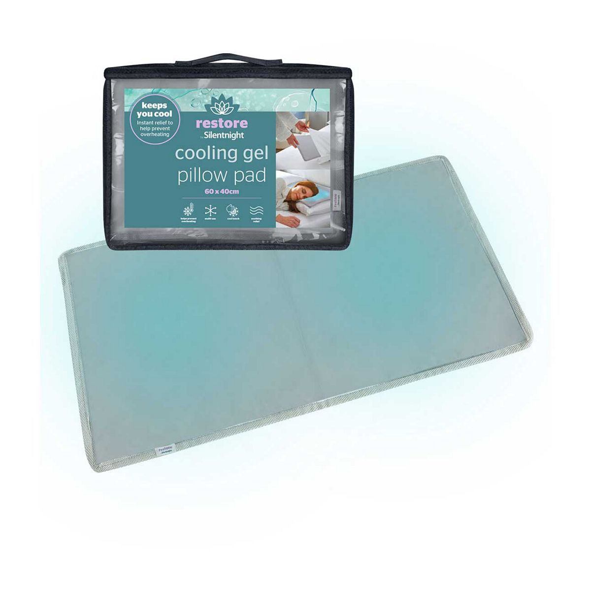 Silentnight Restore By Cooling Gel Pillow Pad
