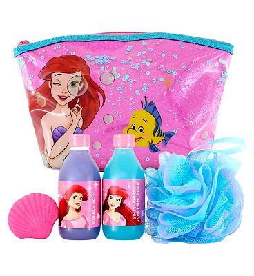 Disney Princess Mermaid Wash Bag Set