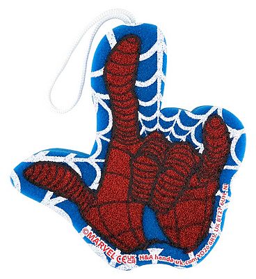 Spiderman Web Wielding Bath Sponge Mitt