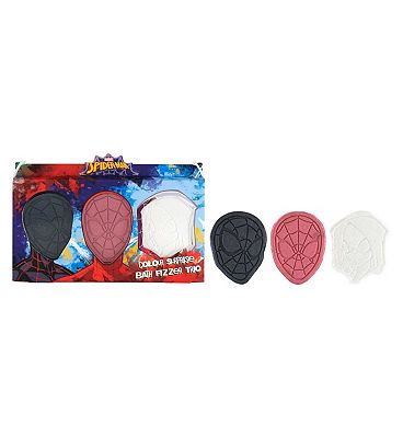 Spiderman Webbed Warriors Bath Fizzers set