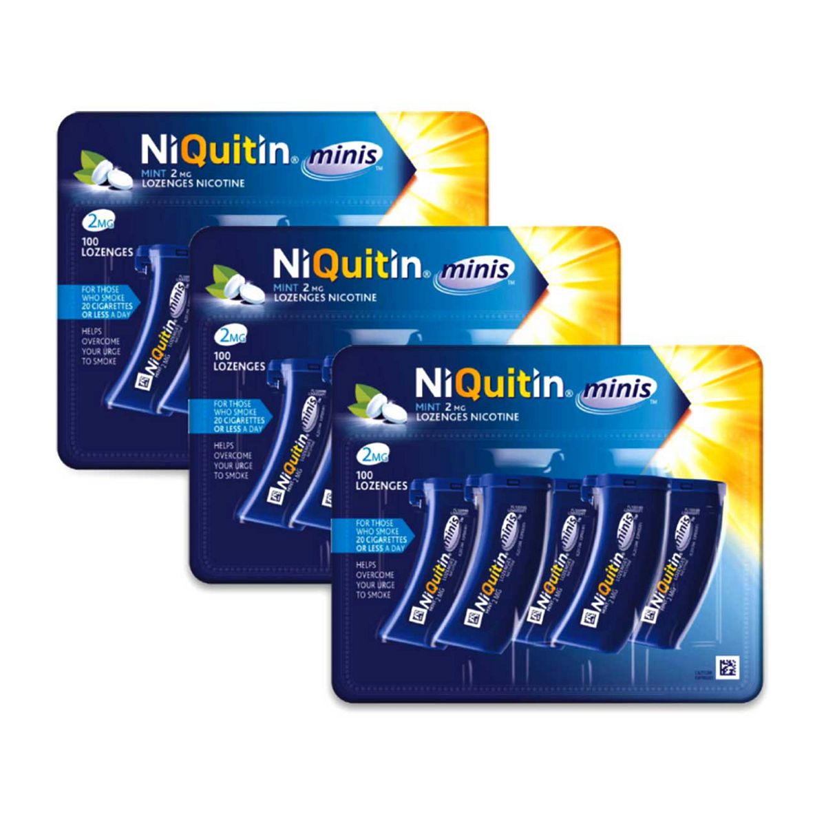 Niquitin Bundle Mint Minis 2Mg Lozenges - 300