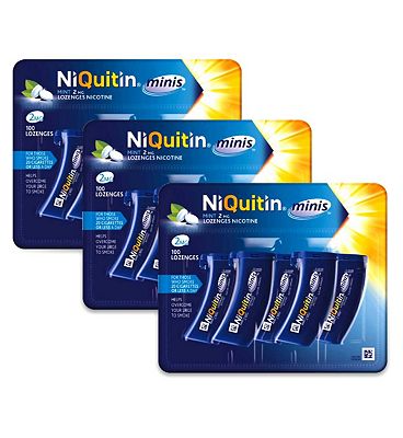 NiQuitin Minis Mint 2mg Lozenges Bundle - 300 Lozenges