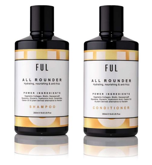 FUL All Rounder Conditioner 250ml;FUL All Rounder Shampoo 250ml;FUL All Rounder Shampoo Conditioner Bundle;FUL all rounder moisture cond 250ml;FUL all rounder moisture shampoo 250ml