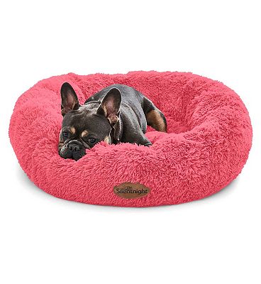 Silentnight Calming Donut Pet Bed - Hot Pink - Small/Medium