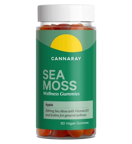 Cannaray sea moss gummies apple 500mg - 60 gummies
