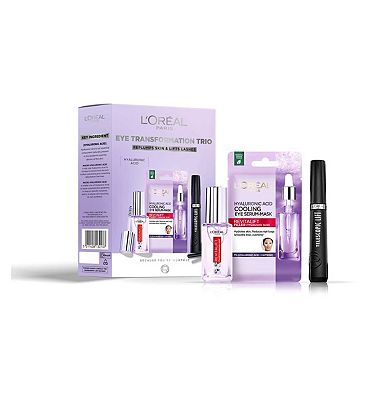 L'Oral Paris Eye Transformation Trio Gift Set with Hyaluronic Acid