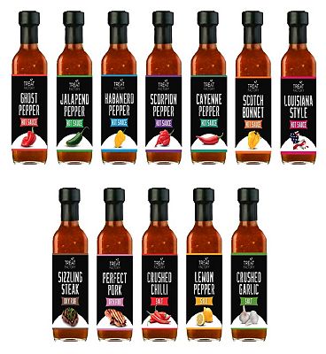 Treat Factory Hot Sauce And Rubs 12 Pack