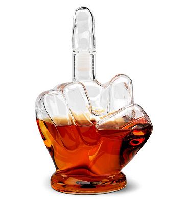 Ingenious Middle Finger Decanter