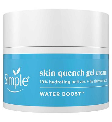 Simple Water Boost Skin Quench Gel Face Cream for Dry Skin 50ml