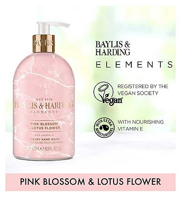 Baylis & Harding Elements Hand Wash Pink Blossom & Lotus Flower