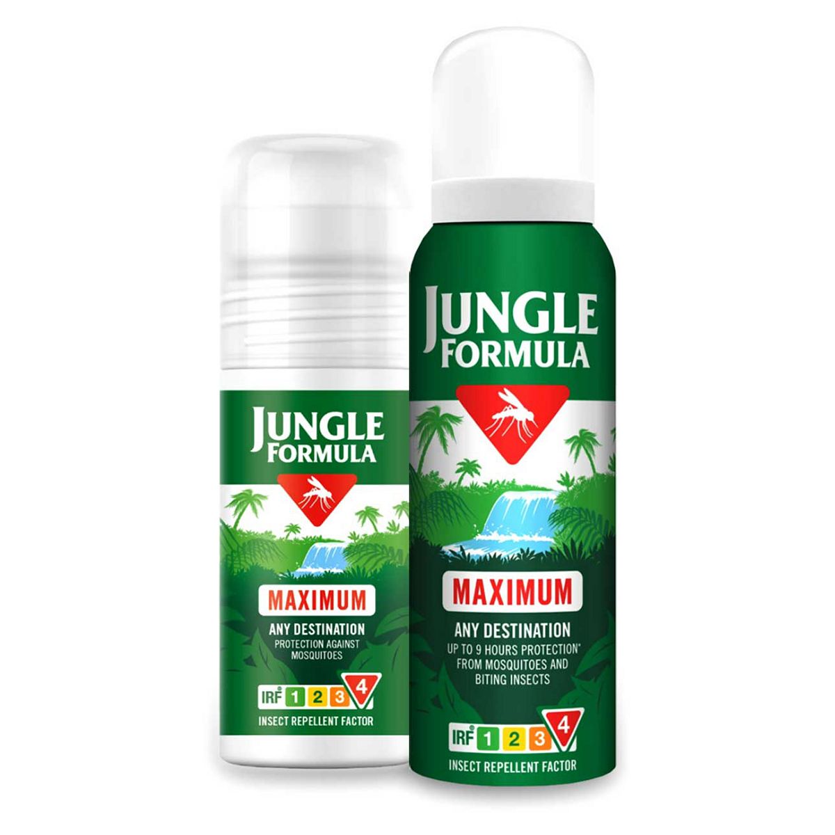 Jungle Formula Max Aerosol 125Ml & Roll On 50Ml Bundle, 90ml