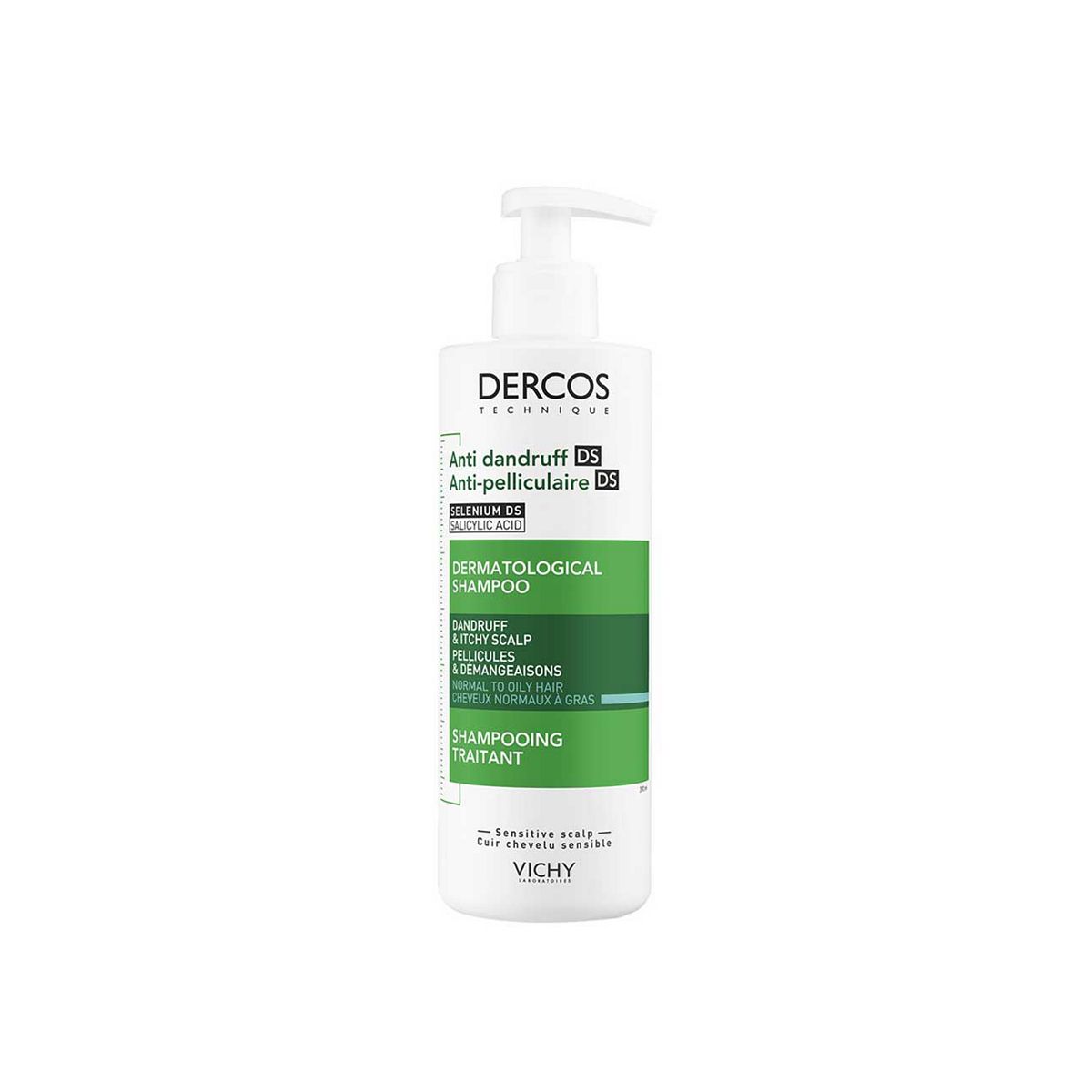 Vichy Dercos Anti-Dandruff Shampoo For Oily Hair 390ml