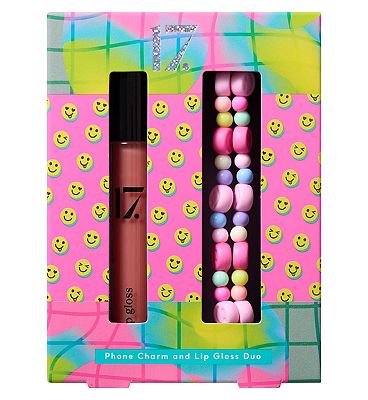 17. Phone Charm and Lip Gloss Duo