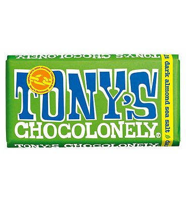 Tony's Chocolonely Dark Almond Sea Salt 180g (Vegan)