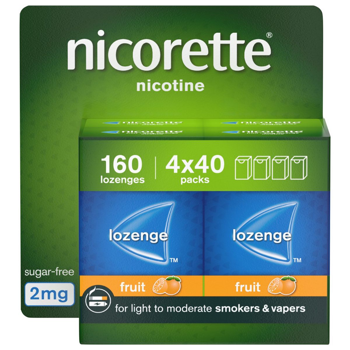 Nicorette Fruit 2Mg Lozenge - 160 Lozenges