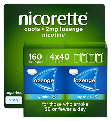 Nicorette Cools 2mg Lozenge - Icy Mint - 160 Lozenges