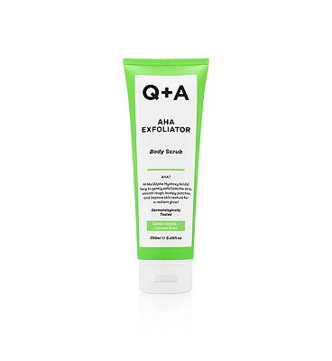 Q+A AHA Exfoliator Body Scrub 250ml