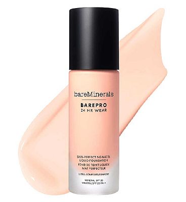 bareMinerals BAREPRO 24Hr Matte Comfort Liquid Foundation Mineral Spf20 Deep 51 Neutral deep 51 neutral