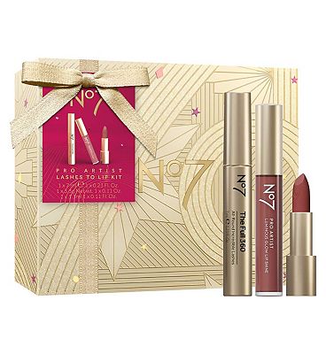 No7 Lashes to Lips Kit 3 Piece Make Up Gift Set