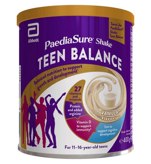 Paediasure Shake Teen Balance Nutritional Supplement Drink | 400G | Vanilla