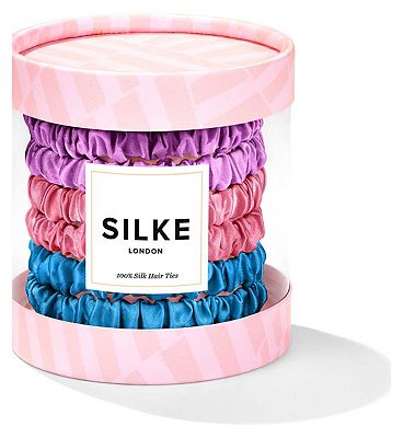 SILKE London - SILKE Hair Ties - Powders - Lilac, Powder Pink and Powder Blue - Pack of 6