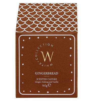 The White Collection Gingerbread Scented Candle 160g