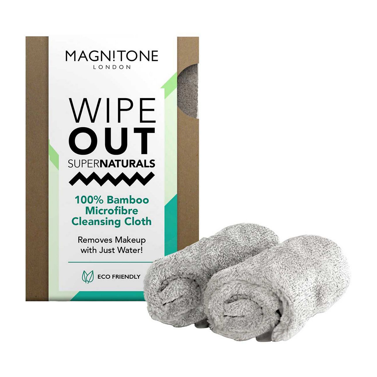 Magnitone Wipeout Microfibre Bamboo Cloth Grey 2 Pack