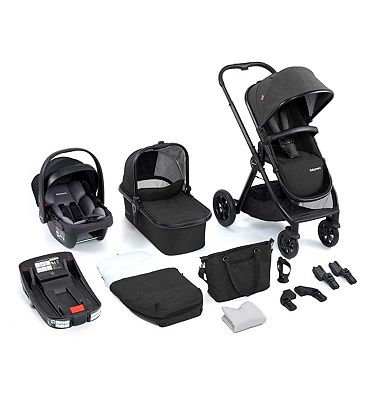 Babymore Memore V2 Travel System 13 Piece Coco i-size with Base - Black