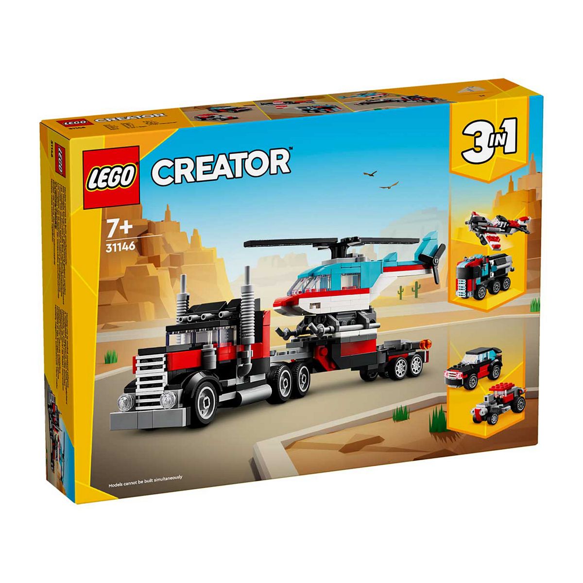 Lego Creator Fltbd Truck W/ Helicopter