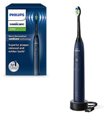 Philips Sonicare Series 5300 Rechargeable Electric Toothbrush, Navy, HX7103/01
