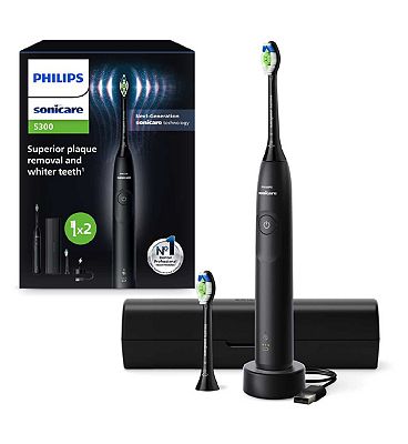 Philips Sonicare Electric Toothbrush 5300 Black with Travel Case HX7101/03