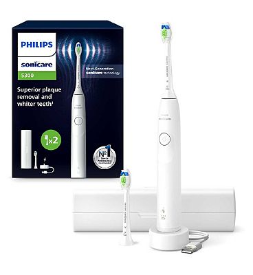 Philips Sonicare Electric Toothbrush 5300 White with Travel Case HX7108/03