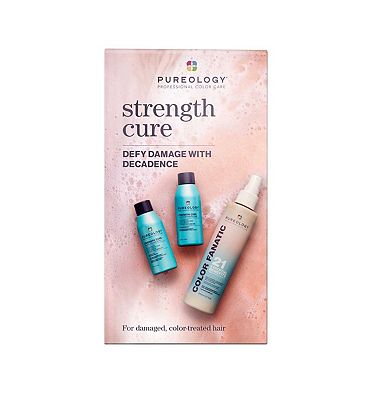 Pureology Discovery Set for Damaged Hair with Strength Cure Travel Sizes and Color Fanatic 200ml