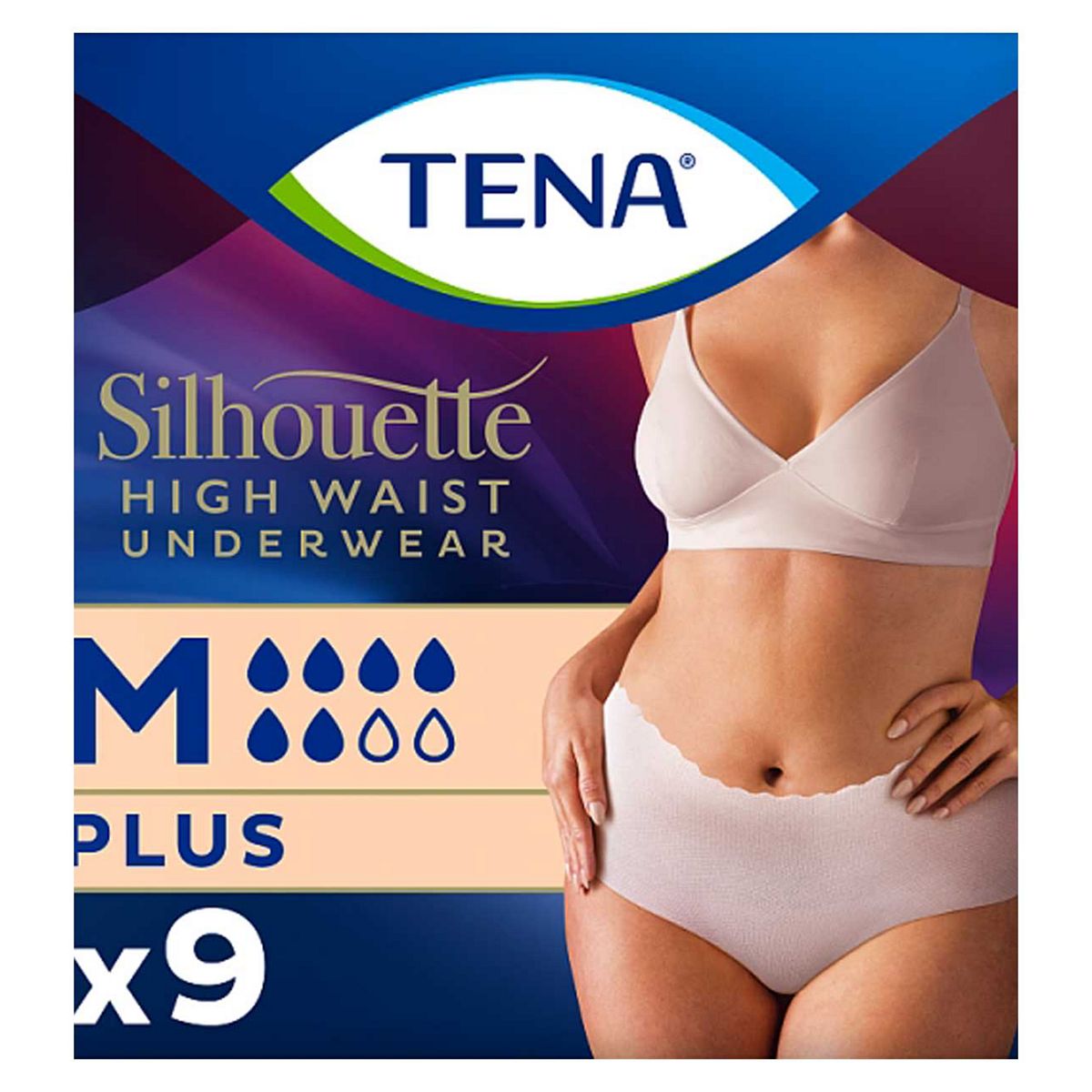 Tena Silhouette Incontinence Pants Plus Medium High Waist Cream 9S