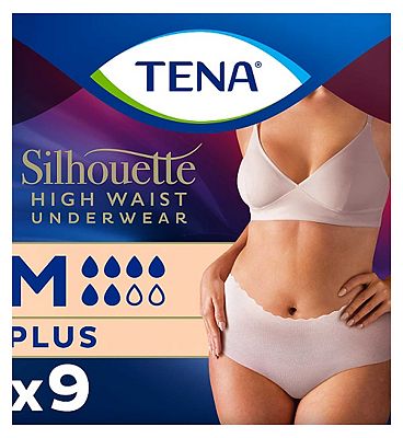 TENA Silhouette Incontinence Pants Plus Medium High Waist Cream 9s