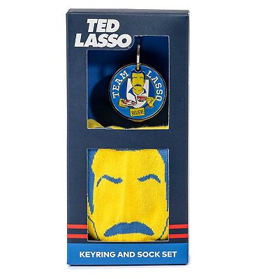 Ted Lasso Hard Enamale Keyring With Sock Set