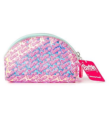 Barbie Holographic Logo Mini Makeup Bag