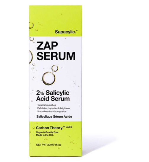 Carbon Theory Supacylic Zap Serum 2% Salicylic Acid Serum 30ml